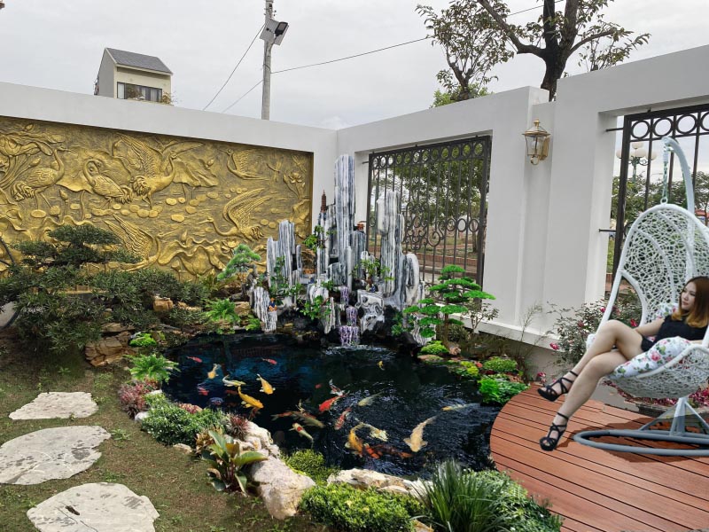 Sân vườn, hồ cá koi 2